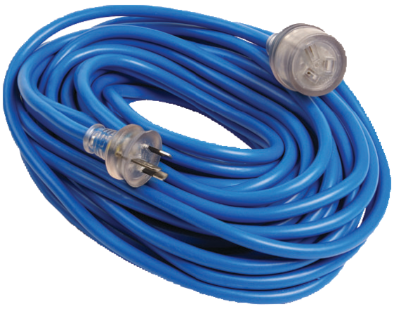 Extension leads industrial blue