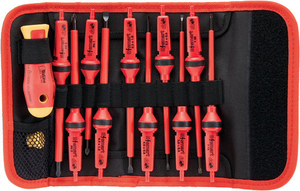 Milwaukee Tool Ensemble de tournevis isolés (1000 V) avec étui (10