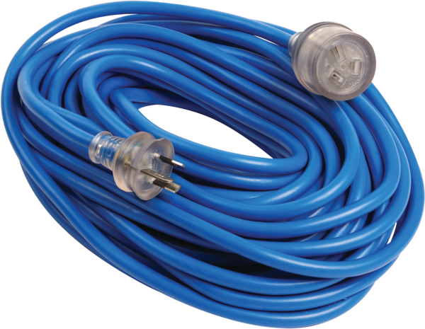 Extension leads industrial blue