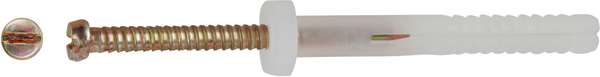 Hammer plugs zinc-plated screw