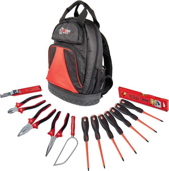 Werkzeug-Rucksack mit 13 Werkzeugen