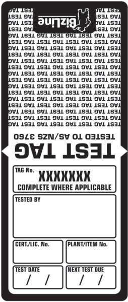 Medium duty test tags
