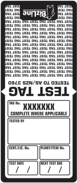 Medium duty test tags