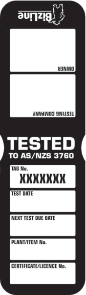 Heavy duty test tags