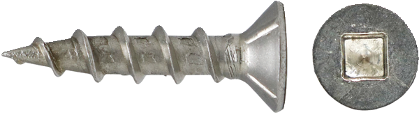 Surefast screws countersunk head square drive stainless steel