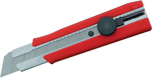 25 mm locking screw utility knife