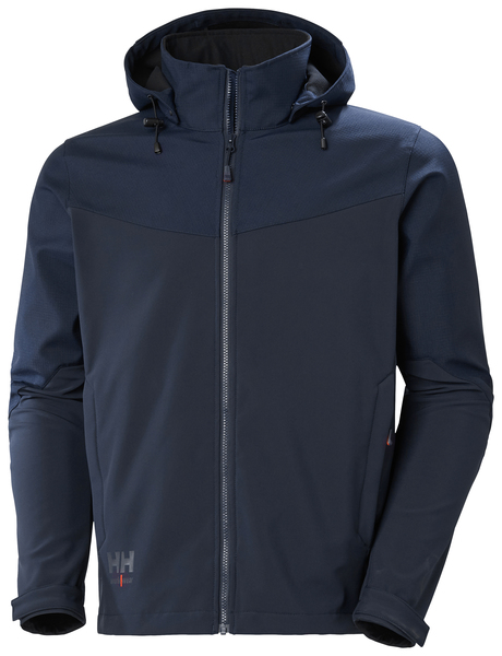 Giacca softshell Oxford con cappuccio