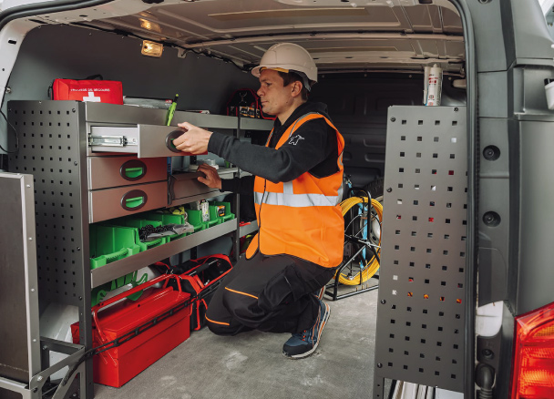 kit voor bedrijfswageninrichting
